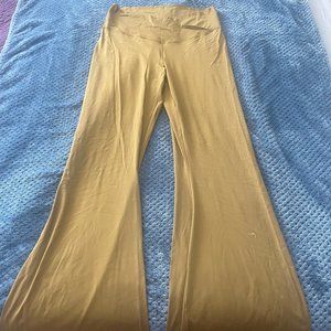 Offline by Aerie XLarge Mustard Yellow Crossover Flare Legging